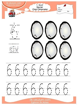 Çocuklar İçin Çizgi Çalışma Sayfaları 